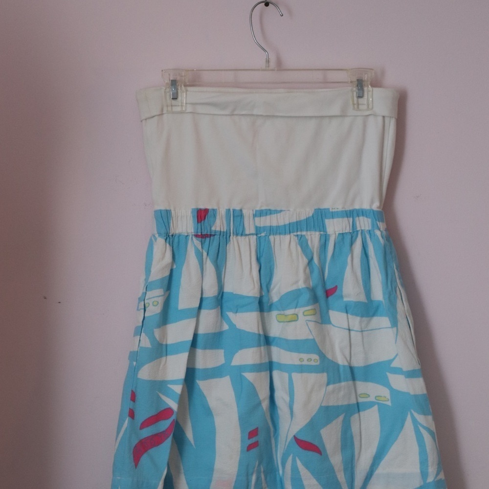 Lilly Pulitzer Pink and Blue Ruffled Tiered Sundress - Picture 5 of 5
